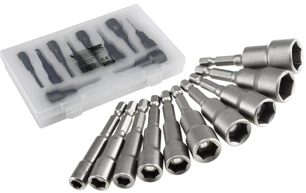 Bitsatz Steckschlüssel MAGNETIC 10-tlg. 6, 7, 8, 9, 10, 11, 12, 13, 14, 15mm Bitsatz Steckschlüssel MAGNETIC 10-tlg. 6, 7, 8, 9, 10, 11, 12, 13, 14, 15mm