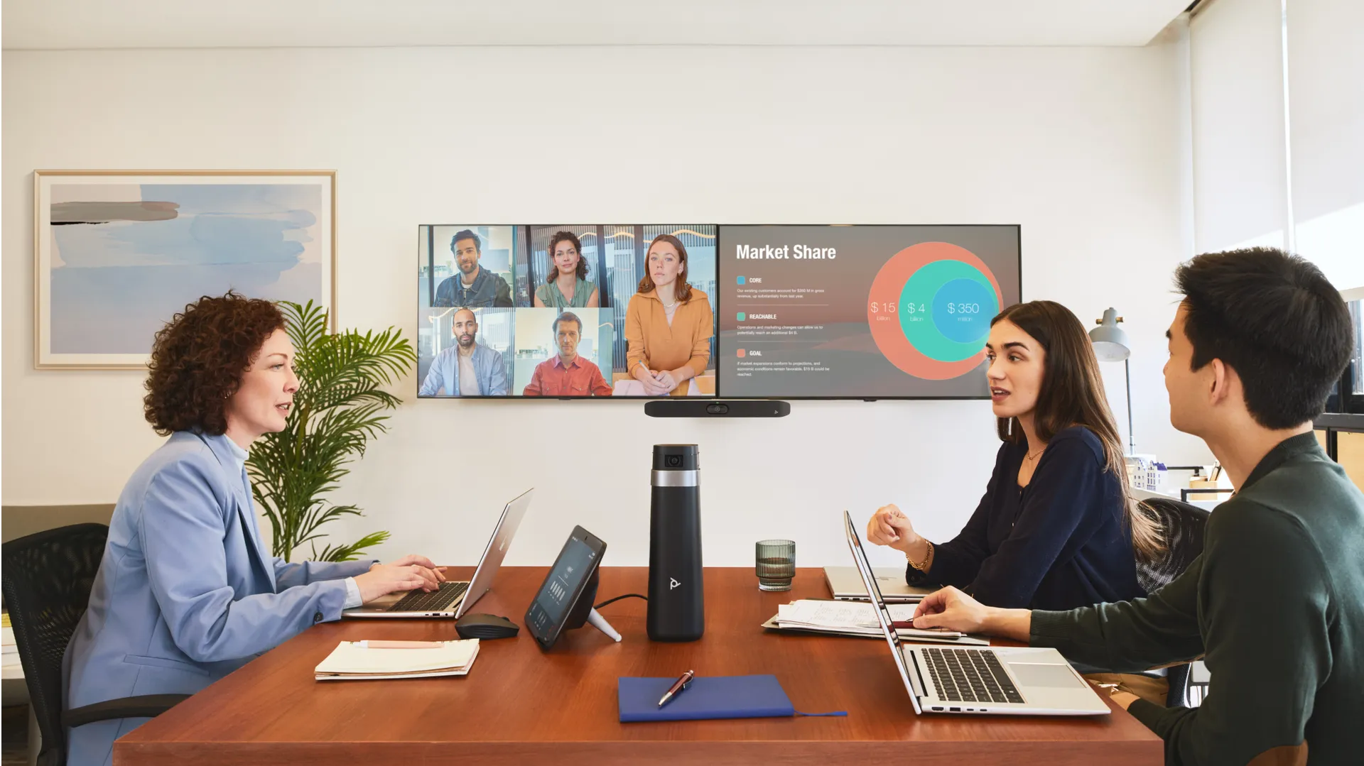 HP Poly Studio X32 All-in-One Videobar ohne Netzteil – Bild 5