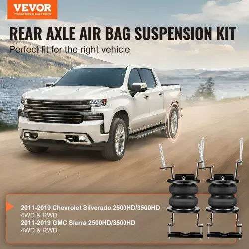 VEVOR Airbag-Federungssatz, Luftfeder-Federungssatz Kompatibel mit 2011-2019 Chevrolet Silverado 2500/3500HD und GMC Sierra 2500/3500HD 4WD RWD, 5000 lbs Belastung, 5 bis 100 PSI VEVOR Airbag-Federungssatz, Luftfeder-Federungssatz Kompatibel mit 2011-2019 Chevrolet Silverado 2500/3500HD und GMC Sierra 2500/3500HD 4WD RWD, 5000 lbs Belastung, 5 bis 100 PSI