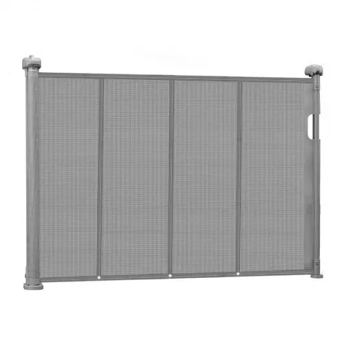 VEVOR einziehbares Babygitter (87 cm hoch ausziehbar bis 140 cm breit) ausziehbares Gitter für Kinder Haustiere, Netzmaterial, Treppenschutzgitter für Innentreppen, Türen, Flure, Spielzimmer, Grau – Bild 9