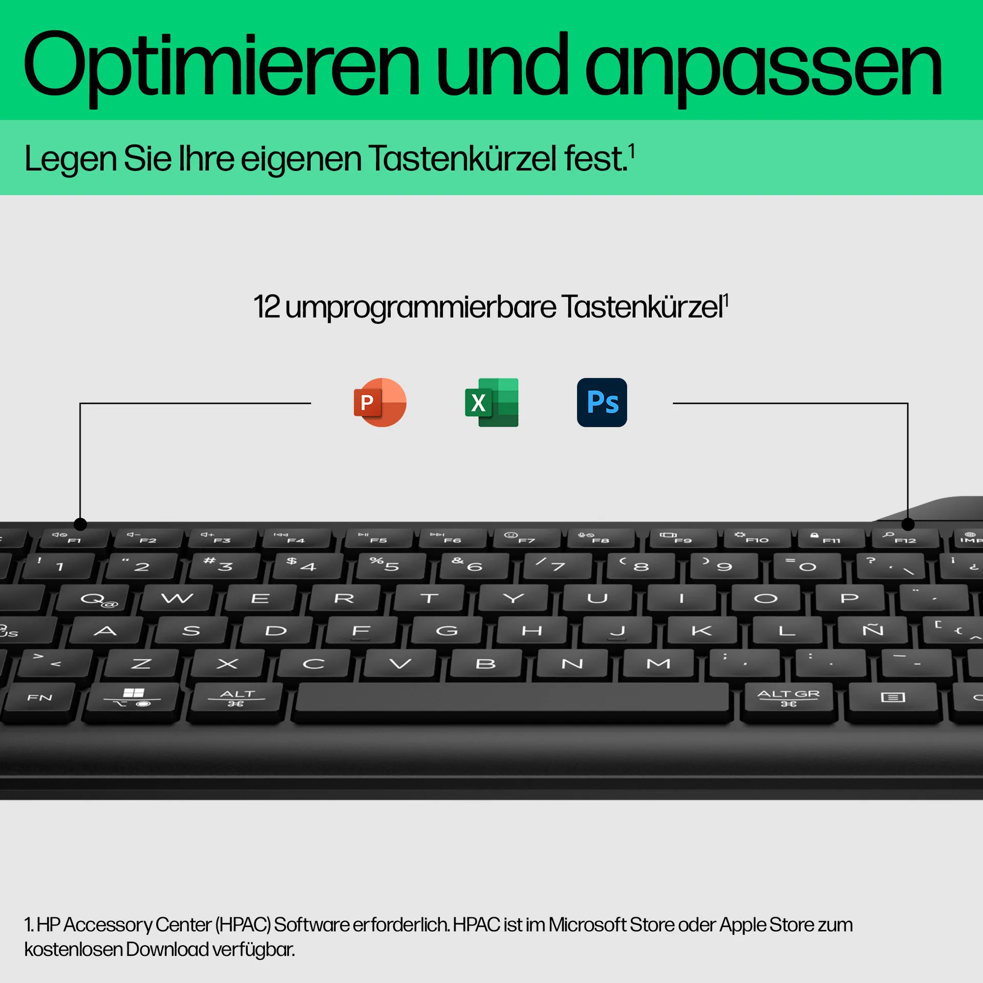 HP 475 Dual-Mode Wireless-Tastatur – Bild 6