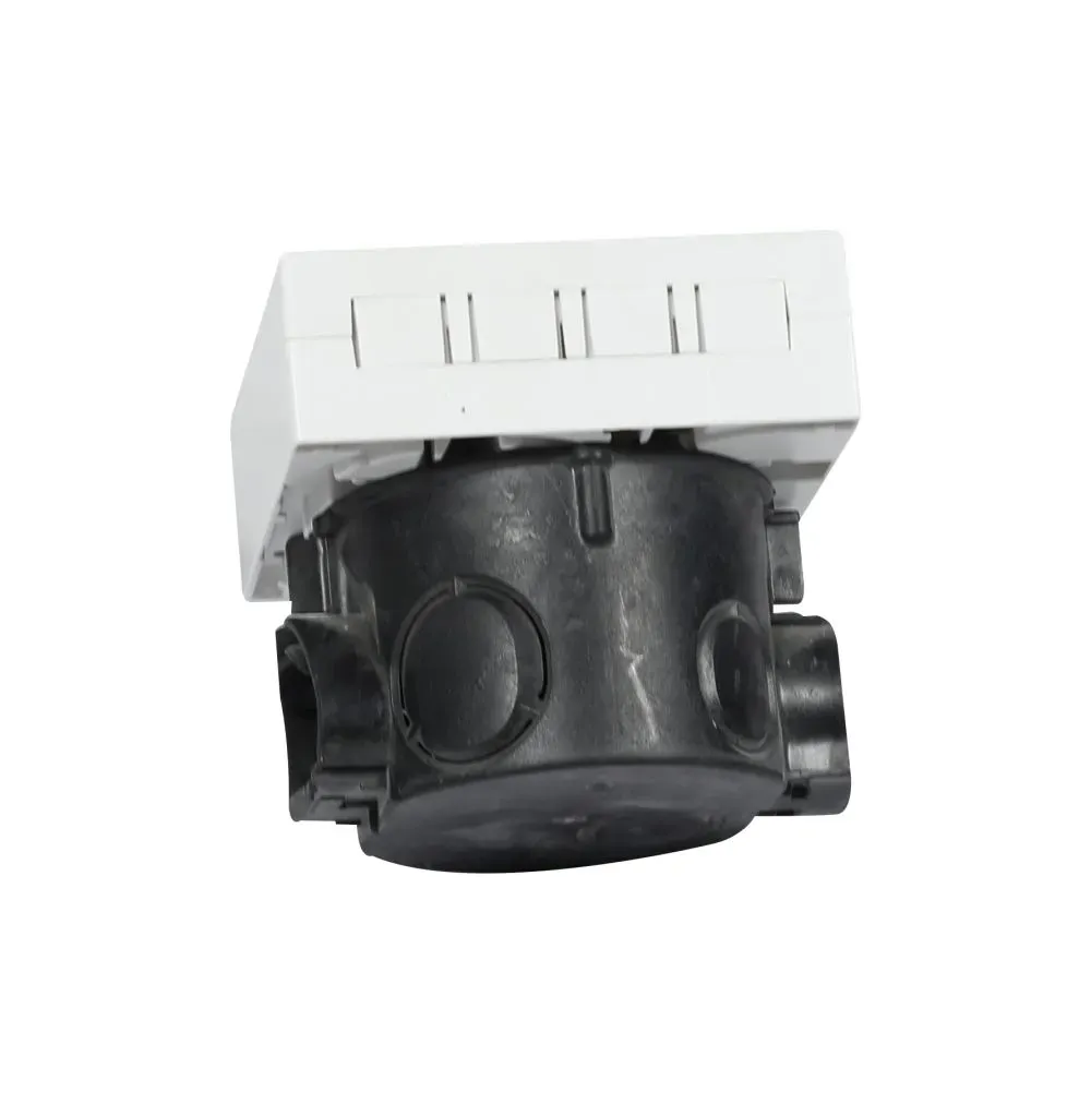 LWL-FTTH Wandgehäuse, für 4 Kupplungen SC-S oder LC-D 80x80 mit Kabelführung, DIN-Rail/Wand, Schrumpf, Synergy 21 – Bild 4