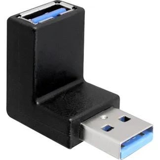 USB 3.2 Gen 1 Adapter, USB-A Stecker > USB-A Buchse 90° USB 3.2 Gen 1 Adapter, USB-A Stecker > USB-A Buchse 90°