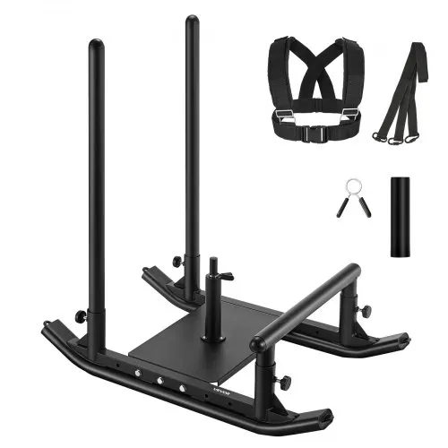 VEVOR Gewichtsschlitten Kraftschlitten Krafttrainingsschlitten zur Verbesserung der Geschwindigkeit bei sportlichen Übungen, Fitnessgerät mit Griff, kompatibel mit 25/51 mm Gewichtsscheiben Schwarz VEVOR Gewichtsschlitten Kraftschlitten Krafttrainingsschlitten zur Verbesserung der Geschwindigkeit bei sportlichen Übungen, Fitnessgerät mit Griff, kompatibel mit 25/51 mm Gewichtsscheiben Schwarz