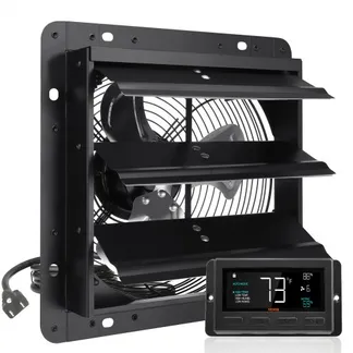 VEVOR Abluftventilator, 254 mm, Temperatur-Feuchtigkeitsregler, EC-Motor, 843 CFM, Wandlüfter mit Geschwindigkeitsregelung zur Wandmontage, Belüftung und Kühlung für Gewächshäuser, Garagen, Schuppen VEVOR Abluftventilator, 254 mm, Temperatur-Feuchtigkeitsregler, EC-Motor, 843 CFM, Wandlüfter mit Geschwindigkeitsregelung zur Wandmontage, Belüftung und Kühlung für Gewächshäuser, Garagen, Schuppen