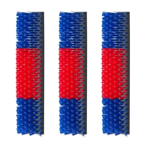 VEVOR Kratzbürste 43x19 cm, Viehbürste 3 Stk. inkl. 12 Schrauben, Rinderkratzer zur Linderung von Rückenjucken, Massage-& Pflege-Kratzwerkzeug für Pferde, Rinder, Schafe & Schweine, Blau&Rot – Bild 10