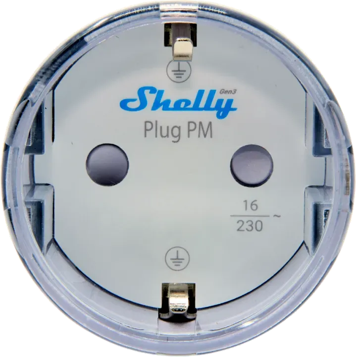 Shelly · Plug & Play "Plug PM Gen3 White" · Smarter Energiezähler · Messfunktion · WLAN · BT · weiß – Bild 2