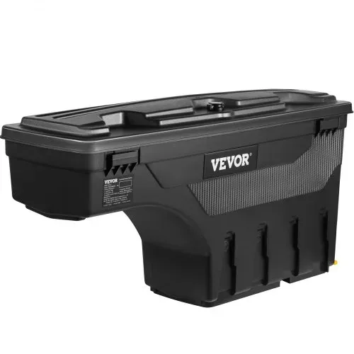 VEVOR Truck Bed Storage Box, abschließbarer Deckel, Wasserdicht ABS Radkasten Werkzeugkasten 25 L, Kompatibel mit Chevrolet Silverado 1500 GMC Sierra 1500 2019-2020, Beifahrerseite, Schwarz – Bild 10