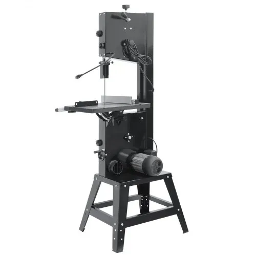 VEVOR Bandsäge, 340 mm, Tischsäge mit Ständer, 440–846 U/min stufenlos machbare Geschwindigkeit, 1100 W 1-1/2 PS, 220 V, für die Holzbearbeitung von Aluminium, Holz, Metall & Kupfer – Bild 9