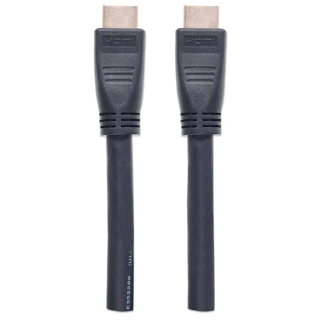 Manhattan High Speed HDMI-Kabel mit Ethernet-Kanal, CL3-zertifiziert für Wandinstallationen, HEC, ARC, 3D, 4K@60Hz, CL3, HDMI-Stecker auf HDMI-Stecker, geschirmt, schwarz, 10 m – Bild 4
