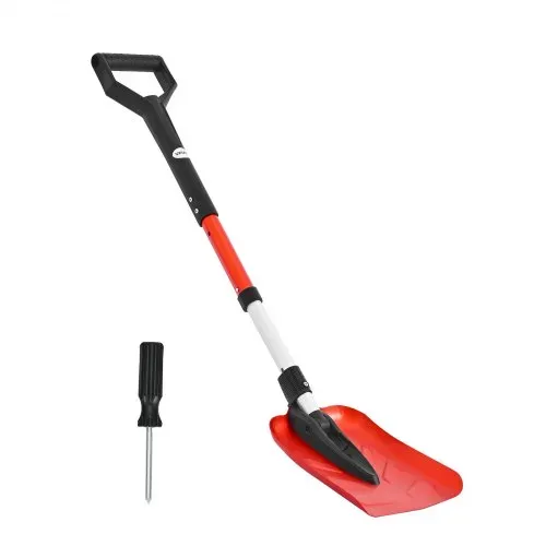 VEVOR Schneeschaufel, 22 cm Schneeräumer mit D-förmigem Griff, Schneeschieber 910–1020 mm, Schneeschippe, Schneeschüppe, Schneeräumwerkzeug aus Aluminiumlegierung für Garten, Auto, Camping – Bild 8