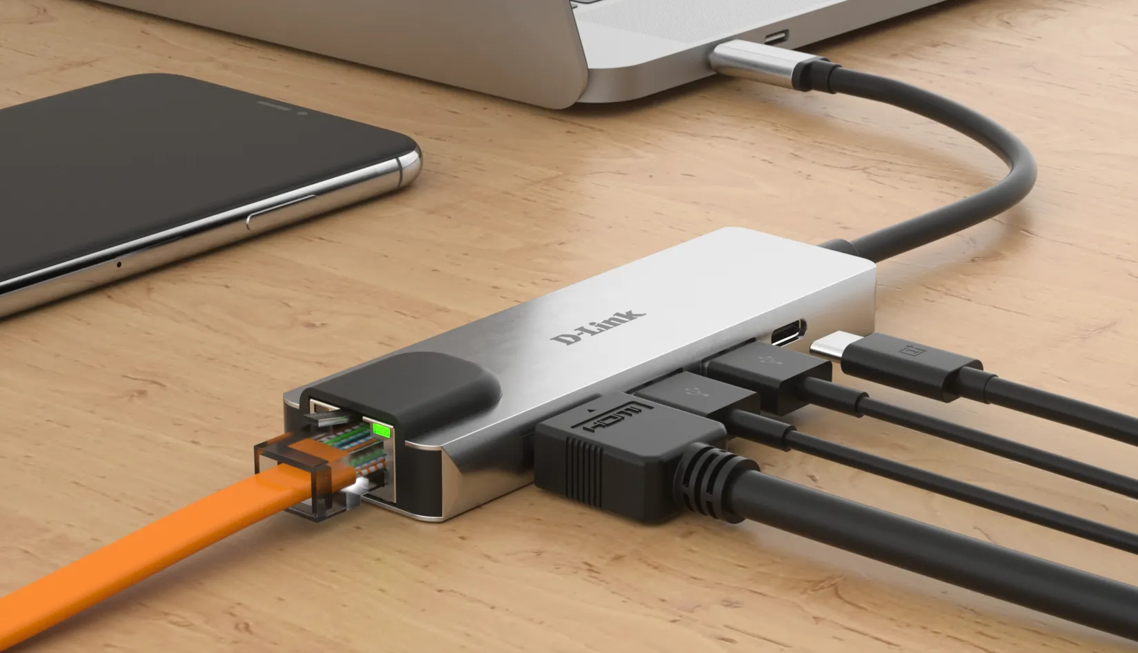 D-Link DUB-M520 laptop-dockingstation & portreplikator Kabelgebunden Thunderbolt 3 Aluminium – Bild 4
