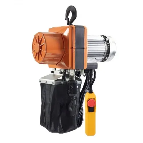 VEVOR Elektrischer Kettenzug, 2200 lbs Tragkraft, 10 ft Hubhöhe, 10,5 ft/min Geschwindigkeit, 230 V, einphasiger Brückenkran mit G100-Kette, 10 ft Kabelfernbedienung für Garage, Geschäft, Hotel, Zuhause – Bild 9
