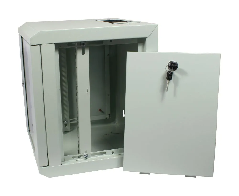 ALLNET 10"Wandgehäuse, 3HE, Lichtgrau, SMM-Serie, – Bild 6