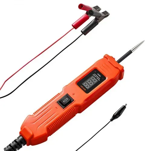 VEVOR Kfz Stromkreistester Elektroprüfer mit Stromkreissonde & LED-Bildschirm & Beleuchtung, 6–36 DCV Spannungsprüfer mit 4 m Kabel & ABS-Gehäuse, elektrischer Detektorfinder Stromkreisprüfer – Bild 9