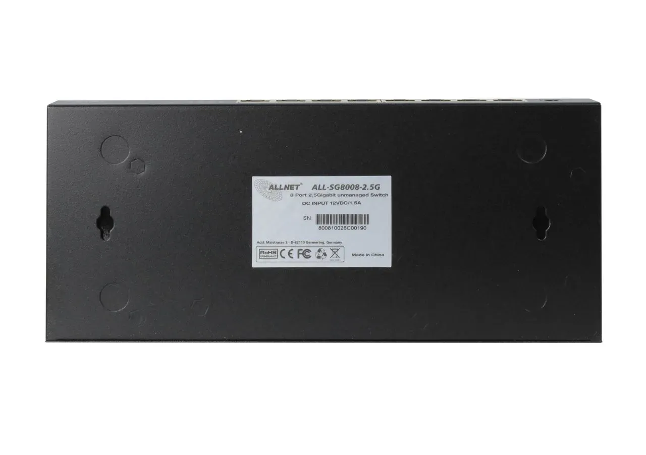 ALLNET Switch unmanaged Layer2 8 Port • 8x 2.5GbE • Lüfterlos • ALL-SG8008-2.5G – Bild 4