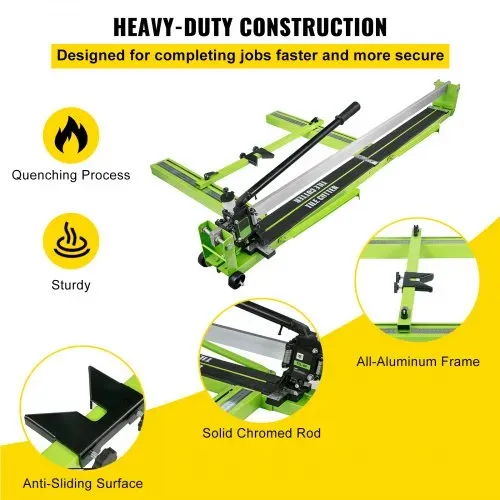 VEVOR Profi Manueller Fliesenschneider 1200mm Geeignet für Bodenfliesen aus Porzellan und Keramik 47 Zoll – Bild 4