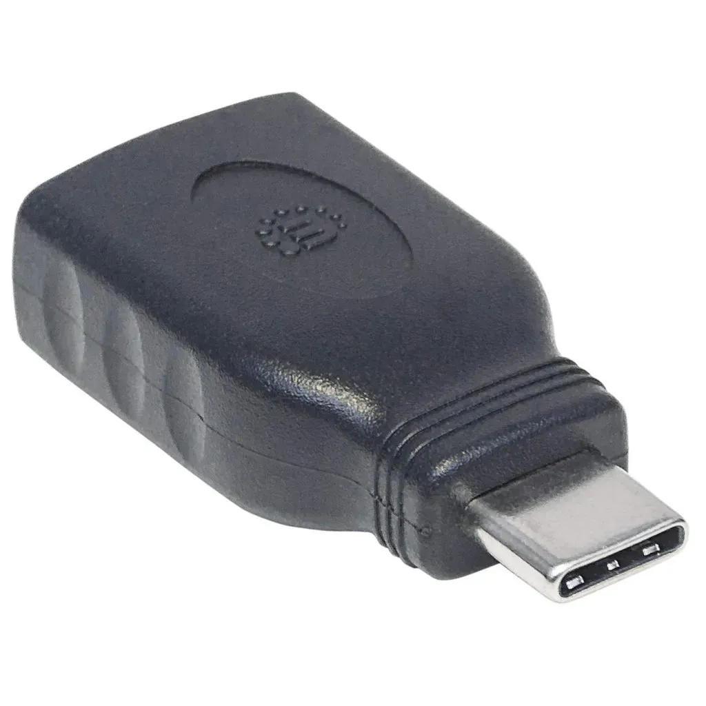 Manhattan USB 3.1 Gen1 Typ C auf Typ A-Adapter, Typ C-Stecker auf Typ A-Buchse, USB 3.1 Gen1, schwarz – Bild 2