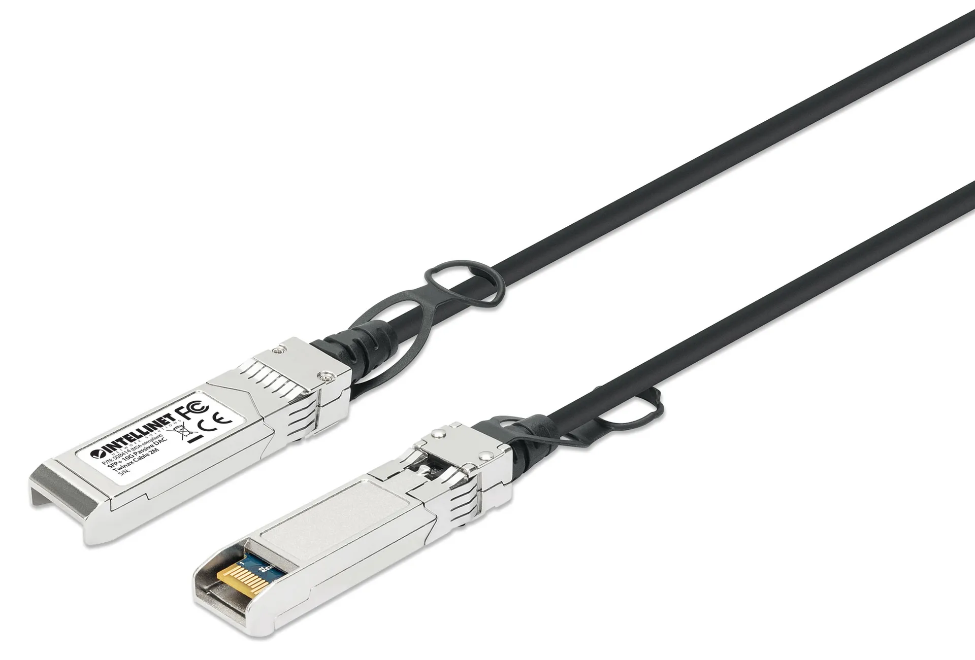 Intellinet 508414 InfiniBand/Glasfaserkabel 2 m SFP+ Schwarz, Silber Intellinet 508414 InfiniBand/Glasfaserkabel 2 m SFP+ Schwarz, Silber