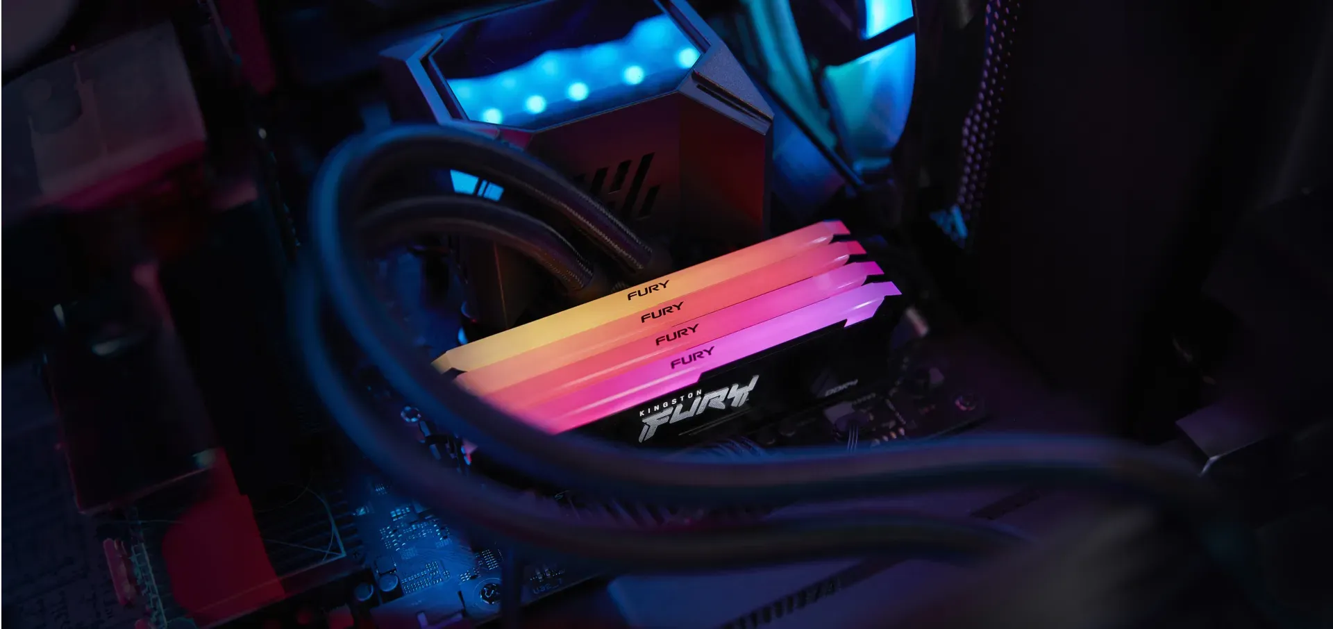 Kingston Technology FURY Beast 16GB 3200MT/s DDR4 CL16 DIMM (2er-Kit) RGB – Bild 4