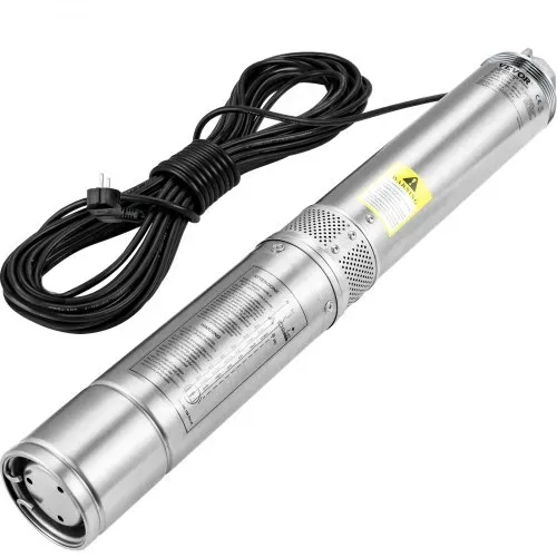 VEVOR 82 mm Tiefbrunnenpumpe 750W Brunnenpumpe 100L/min Tauchpumpe max. Förderhöhe 66m Rohrpumpe 230V 50Hz Sandpumpe IP68 Wasserpumpe 16 Laufradstufen Pumpe Ideal zur Bewässerung oder Wasser-Versorgung – Bild 10