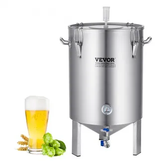 VEVOR Bierbrauanlage Bierbraugerät Kessel aus Edelstahl 60 L Bierfermenter, Braueimer-Fermenter zum Brauen, Heimbrauzubehör mit Sockel, Kessel-Suppentopf inkl. Deckel, Griff, Ventil, Zapfhahn VEVOR Bierbrauanlage Bierbraugerät Kessel aus Edelstahl 60 L Bierfermenter, Braueimer-Fermenter zum Brauen, Heimbrauzubehör mit Sockel, Kessel-Suppentopf inkl. Deckel, Griff, Ventil, Zapfhahn