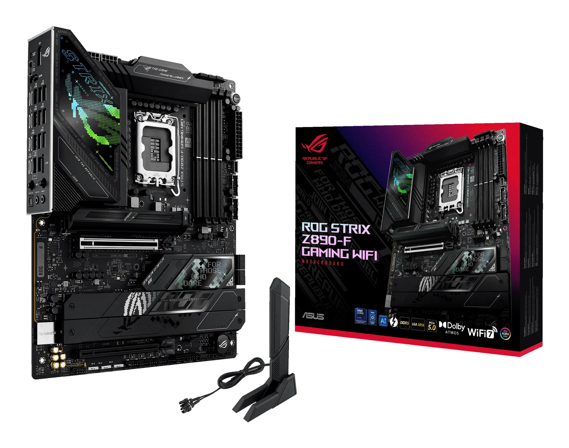 ASUS ROG STRIX Z890-F GAMING WIFI Intel Z890 LGA 1851 (Socket V1) ATX ASUS ROG STRIX Z890-F GAMING WIFI Intel Z890 LGA 1851 (Socket V1) ATX