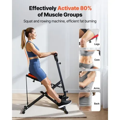 VEVOR Kniebeugenmaschine für tiefe Kniebeugen zu Hause, klappbares Trainingsgerät, Gesäßtrainer mit 2 hochfesten Widerstandsbändern, Heimtrainingsgerät für Gesäß und Beine, Glute Machine VEVOR Kniebeugenmaschine für tiefe Kniebeugen zu Hause, klappbares Trainingsgerät, Gesäßtrainer mit 2 hochfesten Widerstandsbändern, Heimtrainingsgerät für Gesäß und Beine, Glute Machine