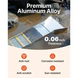 VEVOR Faltbare Schleusenbox aus Aluminiumlegierung, Kompakte 127 cm Schleusenboxen für Gold, Leichte Goldschleusenausrüstung, Tragbare Schleusenboxen mit Bergmannsmoos, Fluss, Bach usw. VEVOR Faltbare Schleusenbox aus Aluminiumlegierung, Kompakte 127 cm Schleusenboxen für Gold, Leichte Goldschleusenausrüstung, Tragbare Schleusenboxen mit Bergmannsmoos, Fluss, Bach usw.