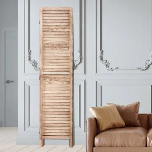 VEVOR Raumteiler Paravent aus Holz 4-teiliger faltbarer Sichtschutz, 170 cm hoher Raumteiler, tragbarer Dekorationsschirm zur Raumtrennung mit europäischer Still für Zuhause Restaurant Schlafzimmer – Bild 7