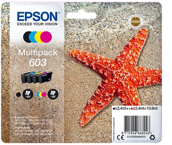 Epson Multipack 4-colours 603 Ink Epson Multipack 4-colours 603 Ink