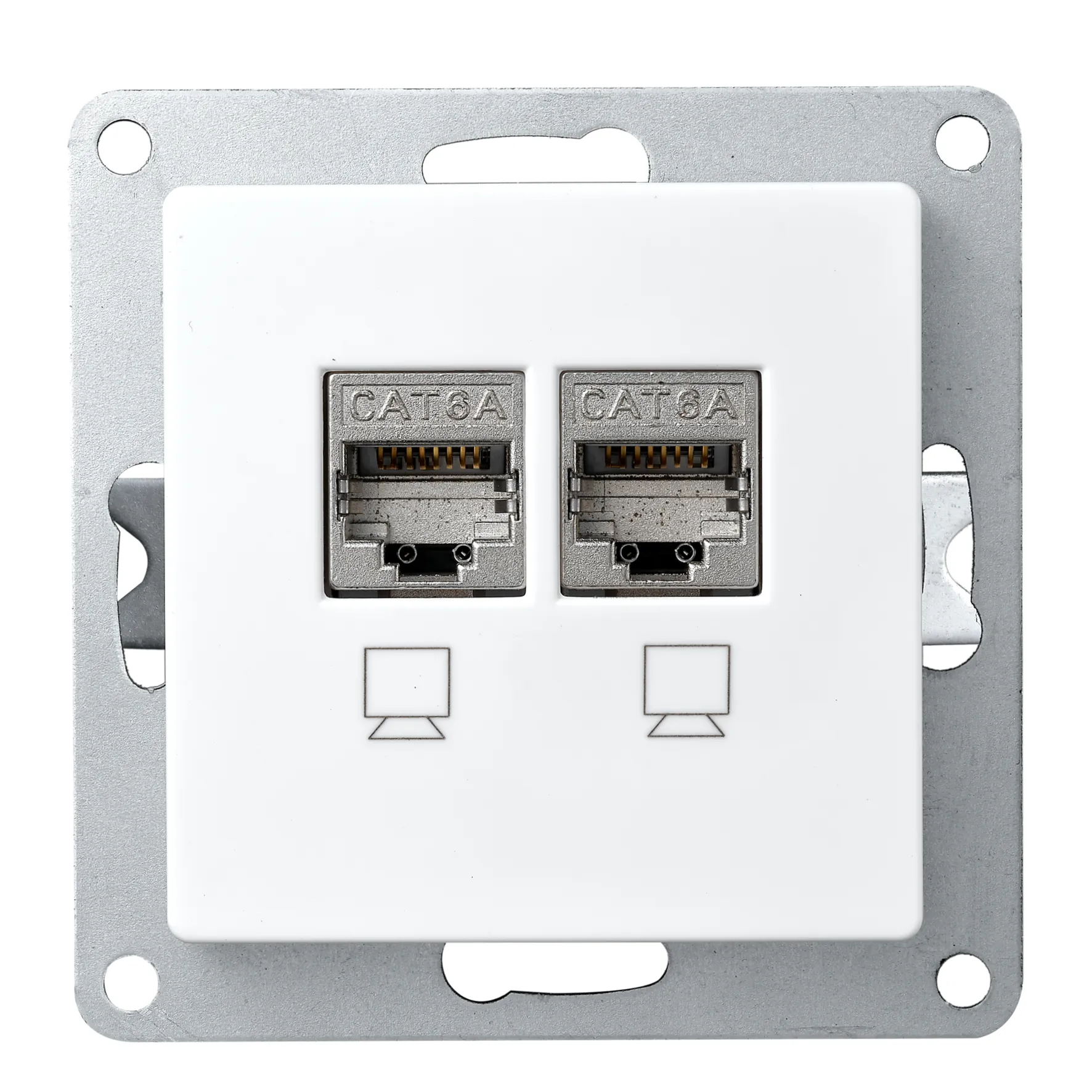 Netzwerk-Dose McPower “Cup“ CAT6A, UP, vollgeschirmt Netzwerk-Dose McPower “Cup“ CAT6A, UP, vollgeschirmt