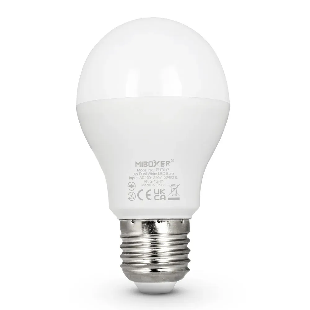 MiBoxer FUT017 LED Retrofit E27 6W dual white (CCT) Lampe mit Funk – Bild 7