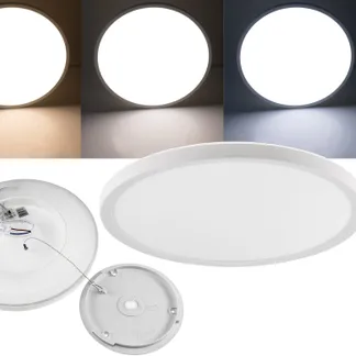 LED Deckenleuchte „Santano CCT 30“ IP54 Ø 30cm, 18W, CCT 3000-6000k LED Deckenleuchte „Santano CCT 30“ IP54 Ø 30cm, 18W, CCT 3000-6000k