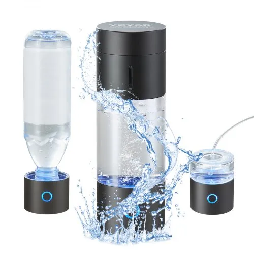VEVOR Wasserstoff-Wasserflaschengenerator, tragbarer Wasserstoff-Wasserbereiter 230 ml, wasserstoffreiches Wasserionisationsgerät mit SPE-Technologie, mit Nasen-Inhalationsschlauch & Selbstreinigung VEVOR Wasserstoff-Wasserflaschengenerator, tragbarer Wasserstoff-Wasserbereiter 230 ml, wasserstoffreiches Wasserionisationsgerät mit SPE-Technologie, mit Nasen-Inhalationsschlauch & Selbstreinigung