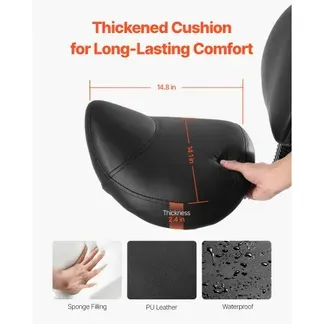 VEVOR Sattelhocker Rollhocker 204 kg belastbarer höhenverstellbarer (84-100 cm) Drehhocker Arbeitshocker mit Rückenlehne, ergonomischer PU-Leder-Drehsattelstuhl für Salon Spa Massage Klinik VEVOR Sattelhocker Rollhocker 204 kg belastbarer höhenverstellbarer (84-100 cm) Drehhocker Arbeitshocker mit Rückenlehne, ergonomischer PU-Leder-Drehsattelstuhl für Salon Spa Massage Klinik