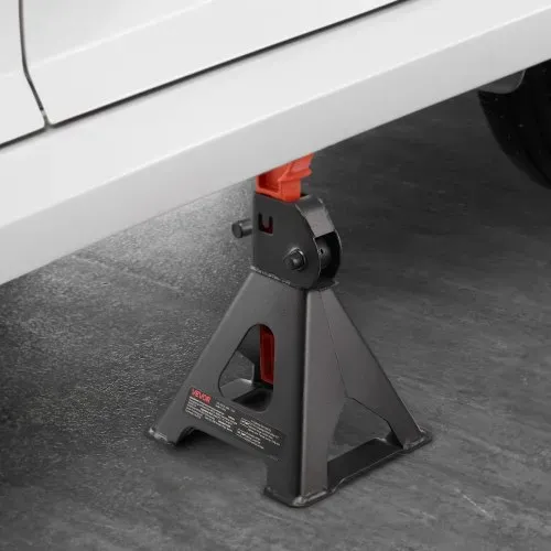 VEVOR Abstellböcke Unterstellböcke 3 t, Wagenheberständer 275-415 mm Höhenverstellbar, Stahlwagenbock mit Verriegelung, zum Anheben von SUVs Pickups Pkw UTVs/ATVs, 1 Paar, 205 x 195 x 290 mm – Bild 7