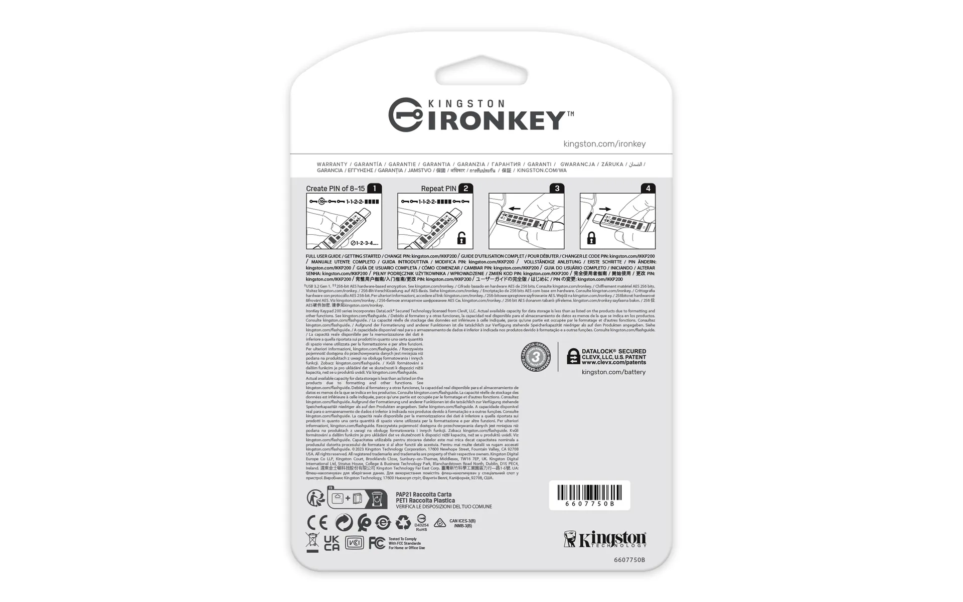 Kingston Technology IronKey 512GB USB-C Keypad 200C, FIPS 140-3 Lvl 3 AES-256 – Bild 4