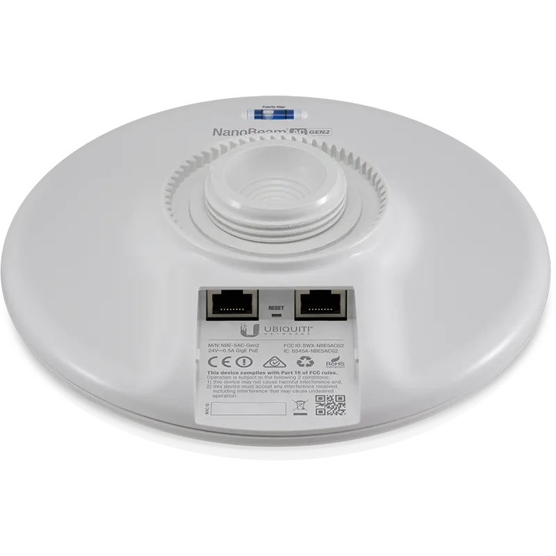 Ubiquiti NanoBeam Gen2, AC, 5GHz, 19 dB, airMax, CPE Ubiquiti NanoBeam Gen2, AC, 5GHz, 19 dB, airMax, CPE