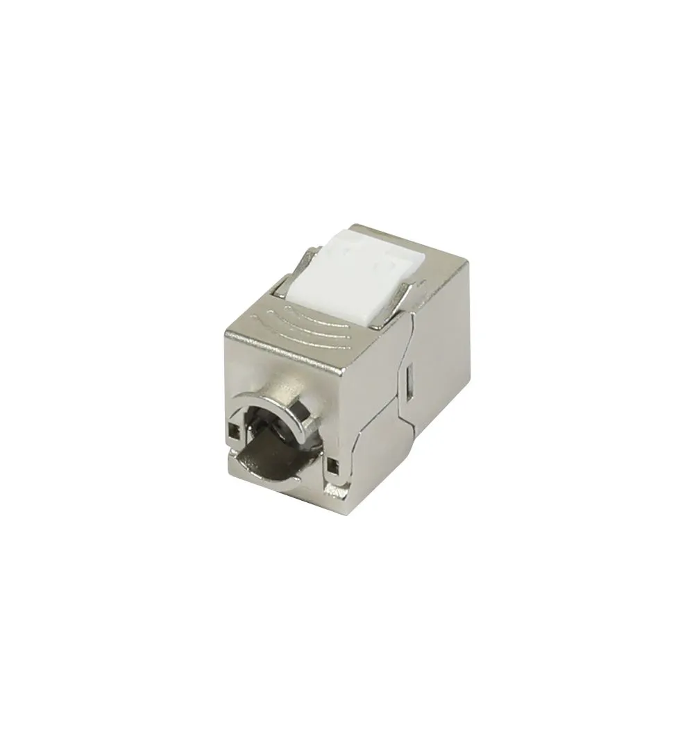Keystone, Modul, TP-Buchse(RJ45), CAT6A, 500MHz, Slim-line/Short mit Staubschutzklappe, Synergy 21, – Bild 3