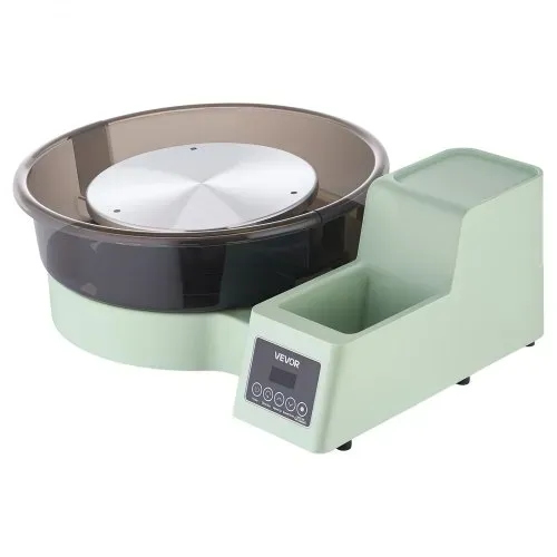 VEVOR Töpferscheibe Elektrisch 450 W, Töpferdrehmaschine 28 / 36 cm Drehteller, Töpfermaschine mit Fußpedal & 30–300 U/min Einstellbarer Drehzahl & Werkzeugbox, Ideal für Anfänger DIY-Tonkunst, Grün – Bild 8
