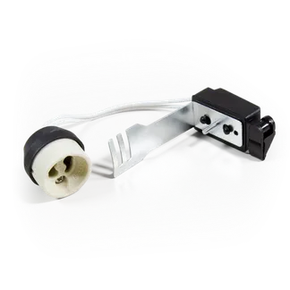 Lampenfassung McShine, GU10, Zugentlastung, 11cm Kabel, max. 230V/50W, Keramik Lampenfassung McShine, GU10, Zugentlastung, 11cm Kabel, max. 230V/50W, Keramik