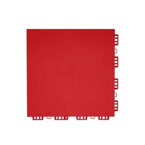 VEVOR Fliesen für Hockey-Bodenmatten, 315 x 315 x 16 mm, 8 Stück ineinandergreifende, Trainingsoberfläche, Tanzbodenfliesen, Hockey-Trainingsausrüstungsbrett (rot, 8 Quadratfuß/Karton) – Bild 9