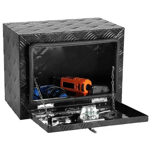 VEVOR Truckbox Werkzeugbox, Unterboden-Anhängerbox, Werkzeugkasten 46 x 32 x 36 cm Pickup-Aufbewahrungsbox, Aluminiumlegierung, 20 kg belastbarer Werkzeugkasten, abschließbare Aufbewahrungsbox – Bild 9
