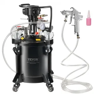 VEVOR Druckbehälter für Sprühfarbe, 10 L vollautomatischer Druckbehälter mit Rührfunktion, 70 psi einstellbarer Druck, Druckbehälter, Farbbehälter mit Spritzpistole und Schläuchen, für Malerei usw. VEVOR Druckbehälter für Sprühfarbe, 10 L vollautomatischer Druckbehälter mit Rührfunktion, 70 psi einstellbarer Druck, Druckbehälter, Farbbehälter mit Spritzpistole und Schläuchen, für Malerei usw.
