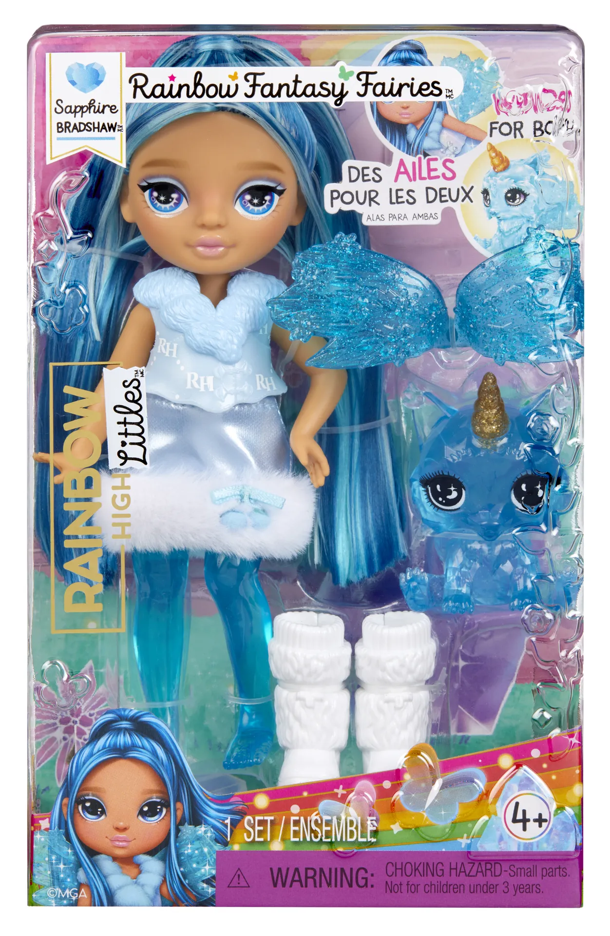 Rainbow High Littles Rainbow Fantasy Fairies Doll- Sapphire (blue) – Bild 2