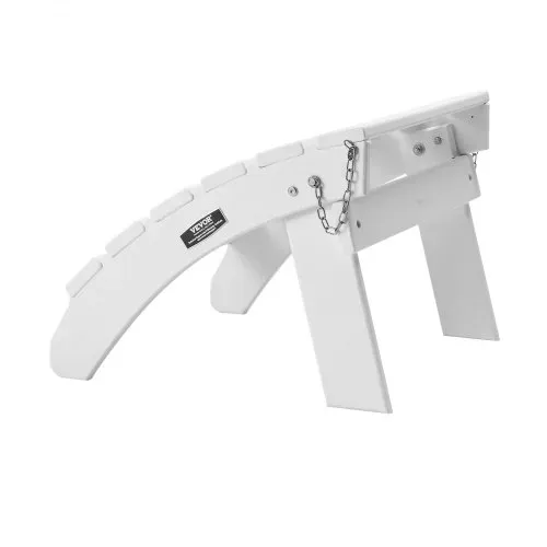 VEVOR Fußstütze für Adirondack-Stühle, 450x500x350 mm, klappbarer Adirondack-Ottomane aus HDPE-Kunststoff, Gartenstuhl weit verbreitet für Außenbereich, Veranda, Pool, Rasen, Hinterhof, weiß – Bild 10
