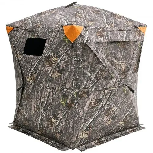 VEVOR Jagdversteck Jagdzelt Bodenversteck für 1–2 Personen Pop-Up-Hirschversteck mit Tragetasche, tragbares & belastbares Jagdzelt mit 3 horizontalen Fenstern für die Hirschjagd – Bild 9