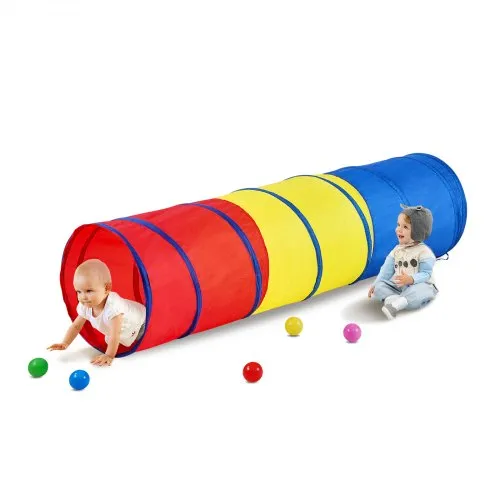 VEVOR Kinder-Spieltunnelzelt, Pop-Up-Kriechtunnel-Spielzeug für Babys oder Haustiere, zusammenklappbares Geschenk für Jungen und Mädchen, Spieltunnel für drinnen und draußen, Rot/Gelb/Blau, Mehrfarbig VEVOR Kinder-Spieltunnelzelt, Pop-Up-Kriechtunnel-Spielzeug für Babys oder Haustiere, zusammenklappbares Geschenk für Jungen und Mädchen, Spieltunnel für drinnen und draußen, Rot/Gelb/Blau, Mehrfarbig