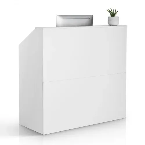 VEVOR Rezeption Empfangstresen Empfangstisch rechteckiger Thekentisch, Empfangstheke Verkaufstresen Kassentheke für Kasse Schönheitssalon Büro, weiß (1180 x 500 x 1115 mm) VEVOR Rezeption Empfangstresen Empfangstisch rechteckiger Thekentisch, Empfangstheke Verkaufstresen Kassentheke für Kasse Schönheitssalon Büro, weiß (1180 x 500 x 1115 mm)